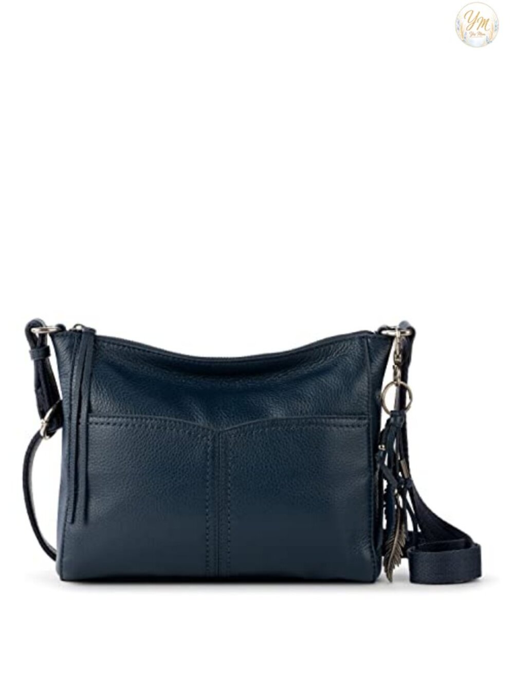 Genuine Leather Crossbody Purse Women's Handbag Adjustable Strap Zip Travel Bag